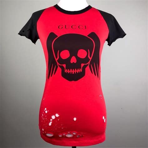 gucci skull shirt black|t shirt gucci original.